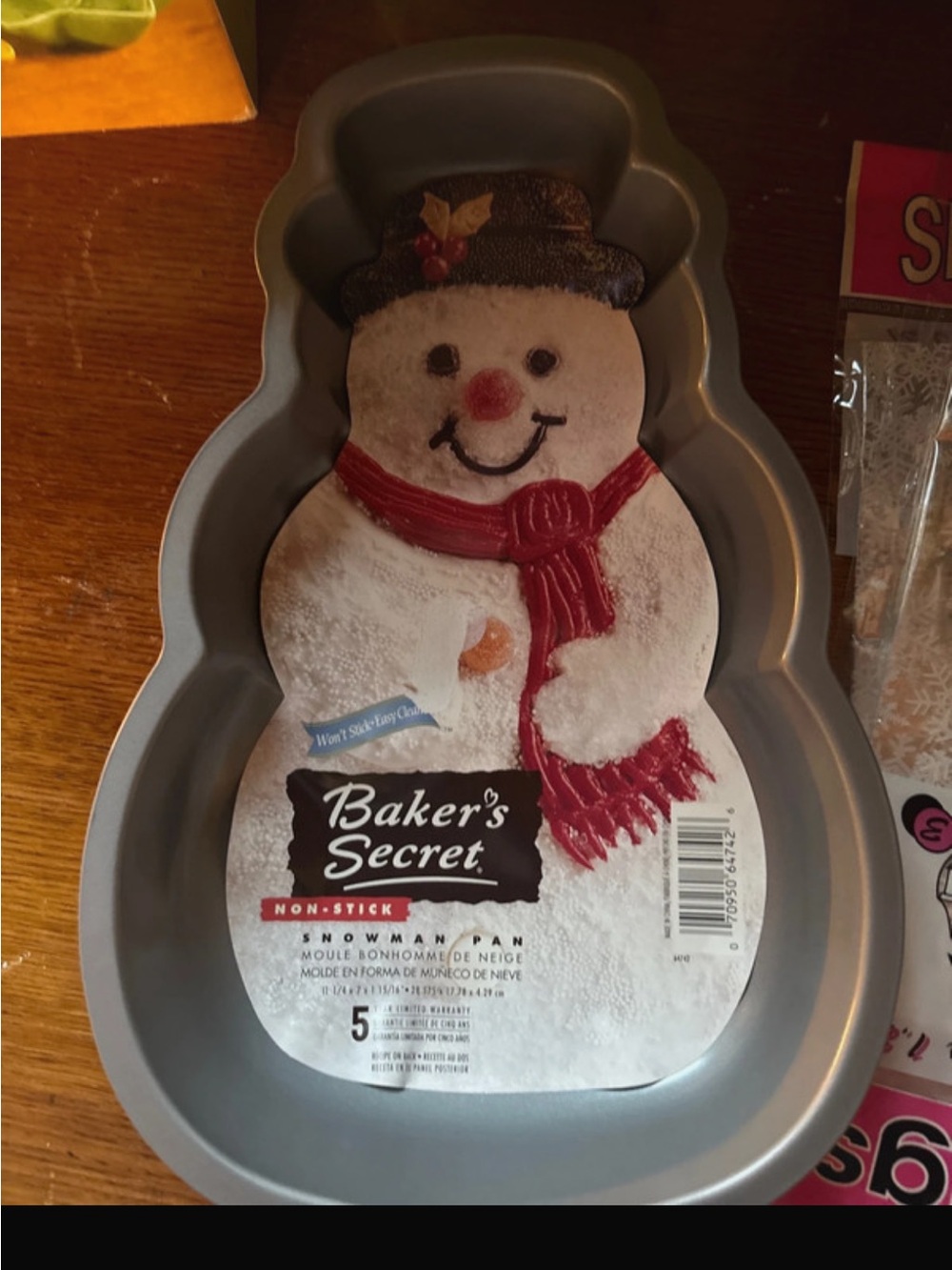 Non-Stick Snowman Pan - Gray